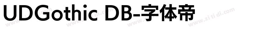 UDGothic DB字体转换